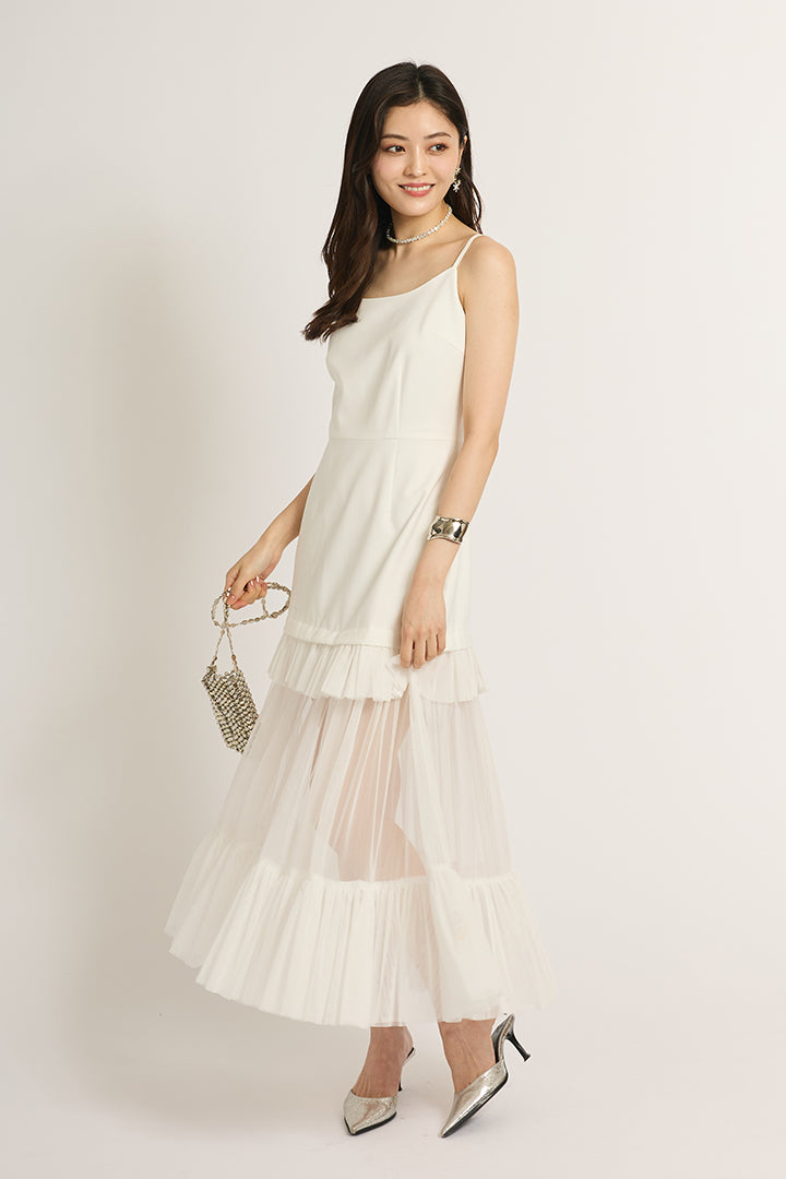 シアーフリルワンピース