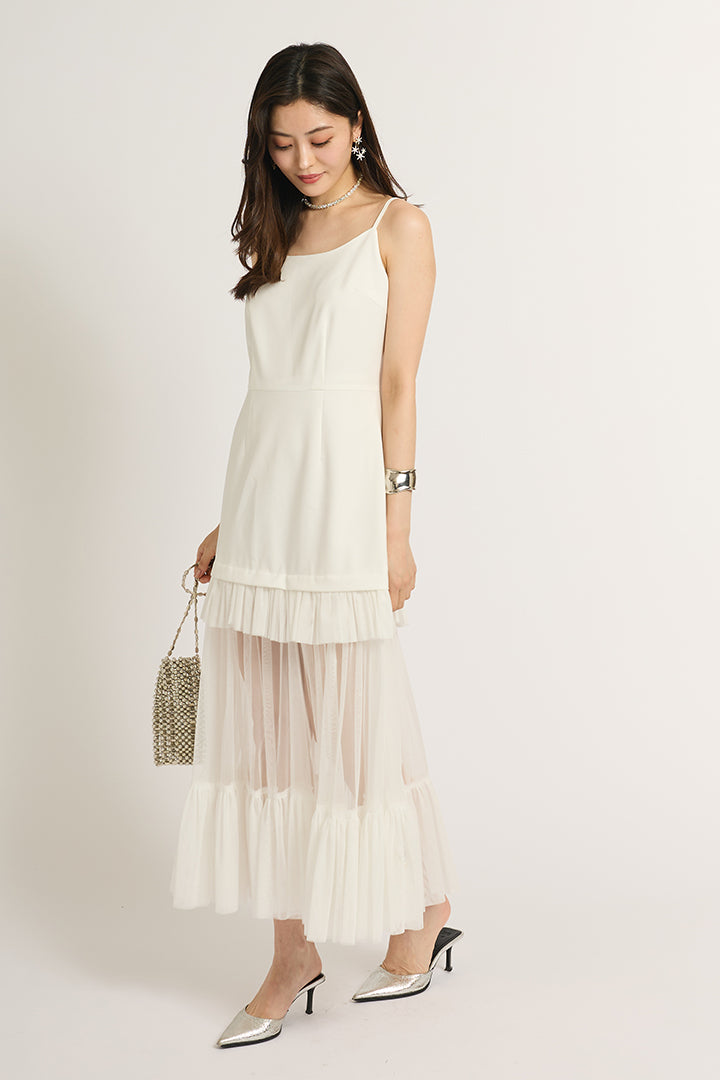 シアーフリルワンピース