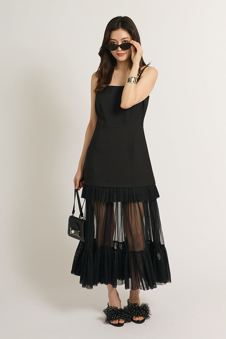 シアーフリルワンピース