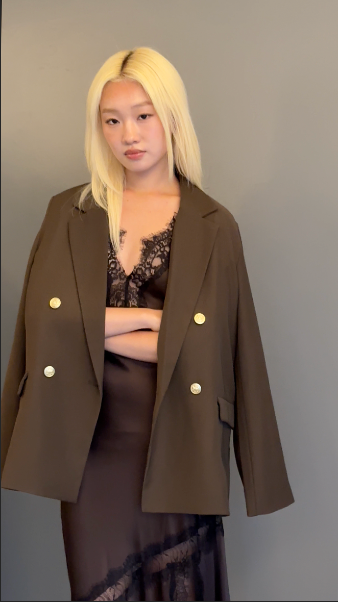 ゴールドダブルボタンテーラージャケット