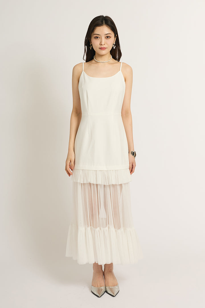 シアーフリルワンピース