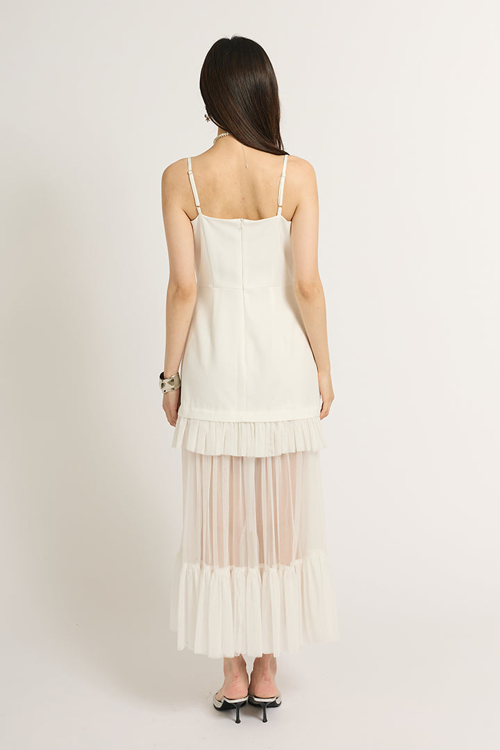 シアーフリルワンピース