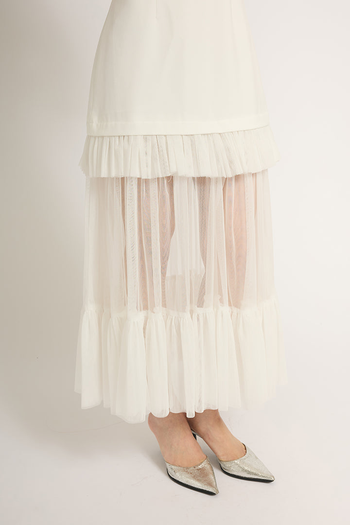 シアーフリルワンピース