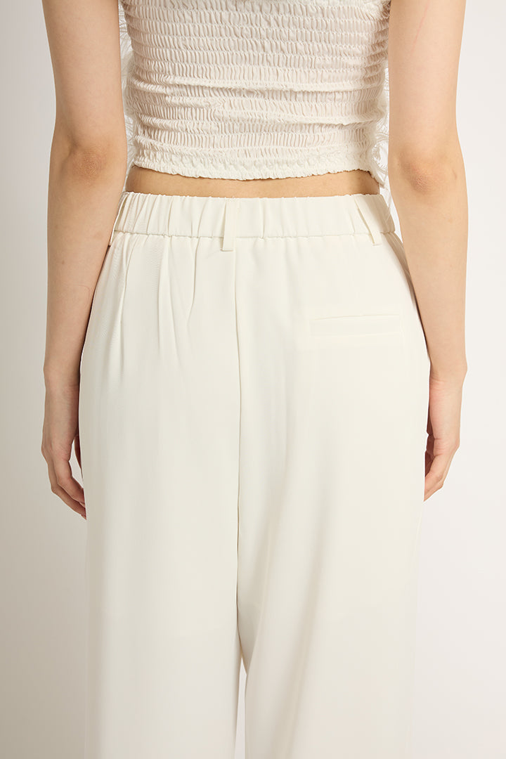 サテンワイドパンツ