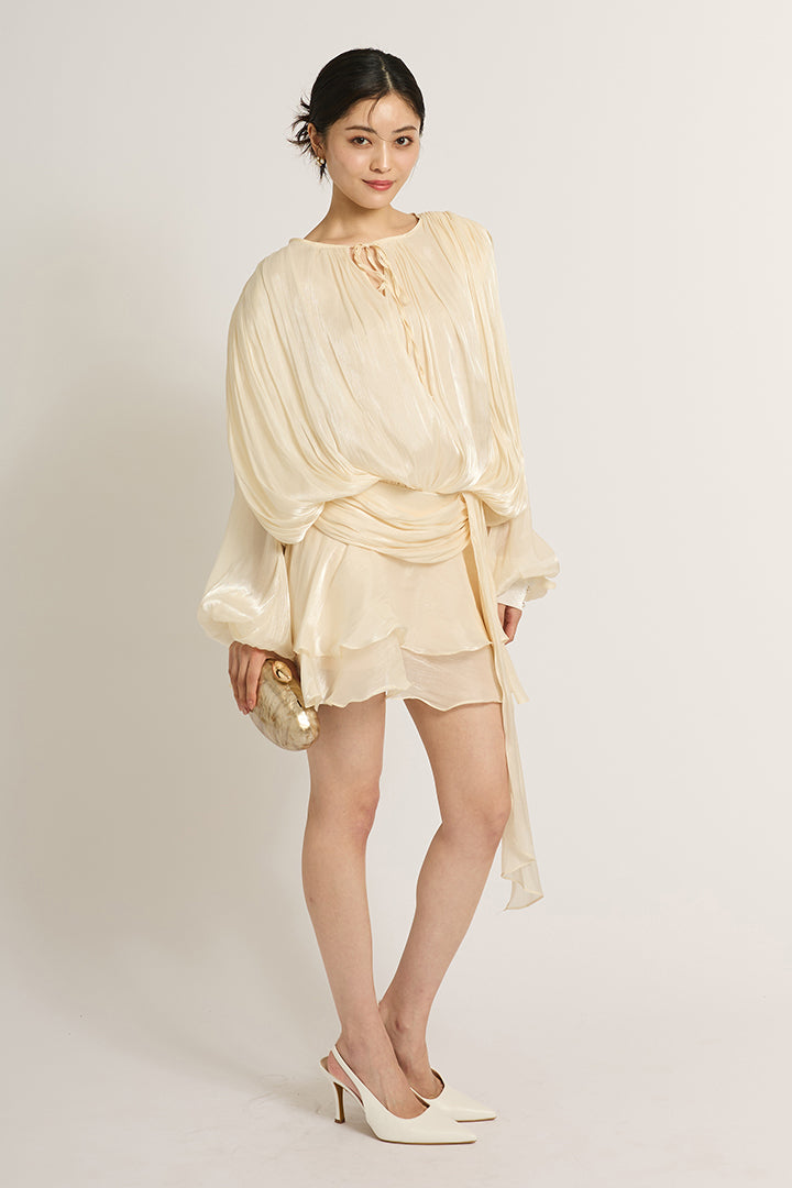 ラッフルミニドレス