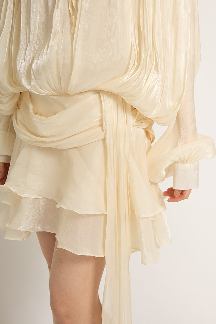 ラッフルミニドレス