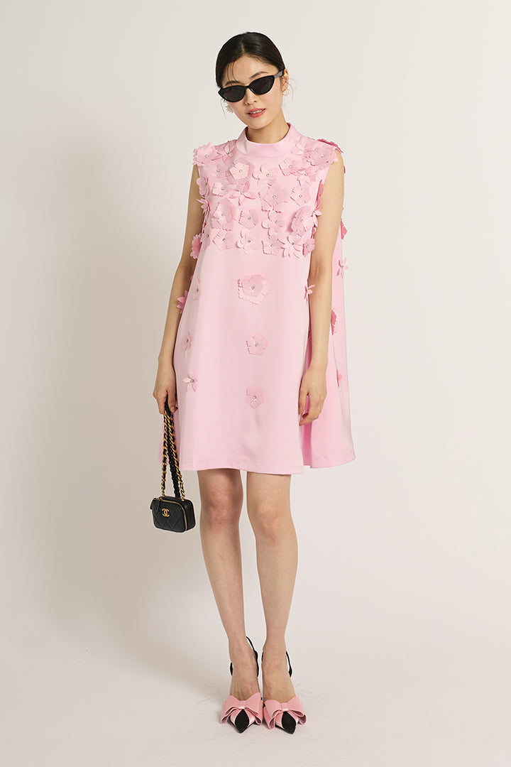 フラワービジュミニドレス