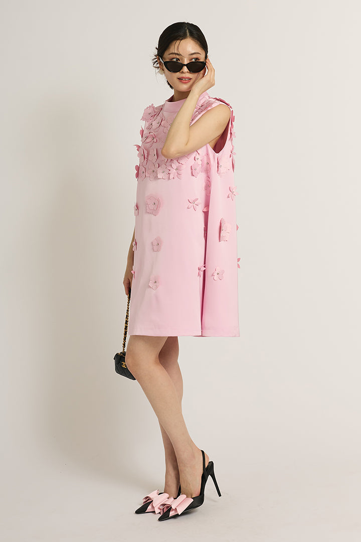 フラワービジュミニドレス