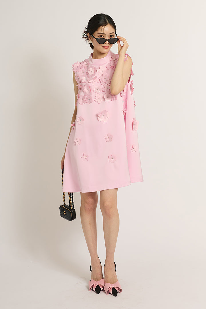 フラワービジュミニドレス