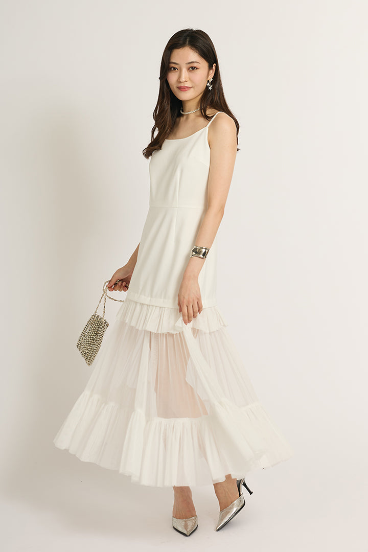 シアーフリルワンピース