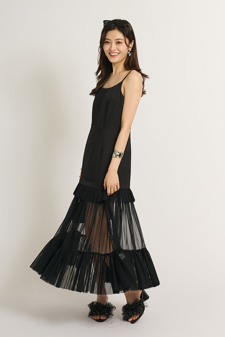 シアーフリルワンピース