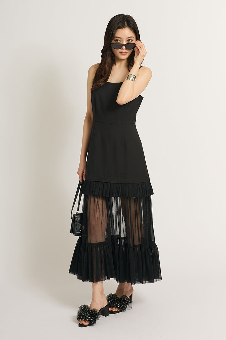 シアーフリルワンピース