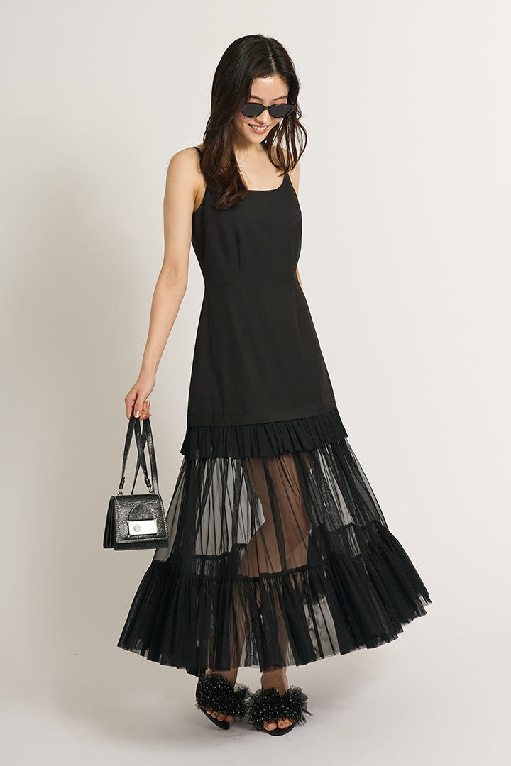 シアーフリルワンピース