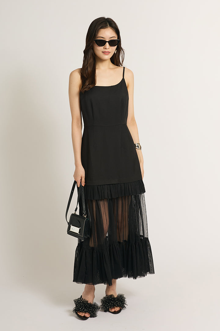 シアーフリルワンピース