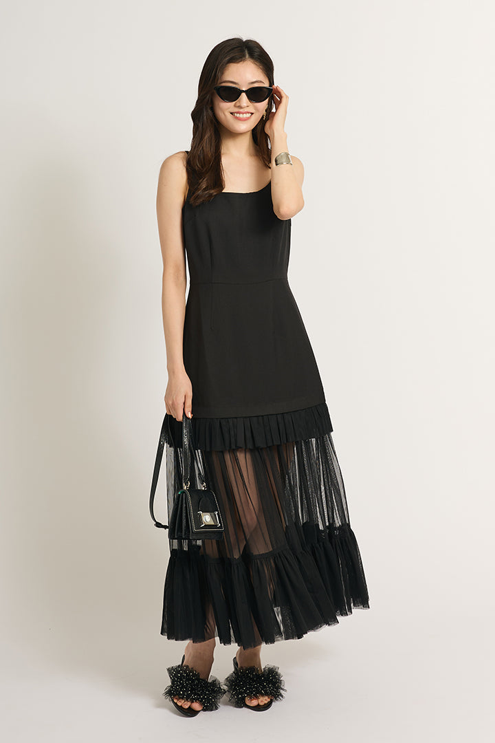 シアーフリルワンピース