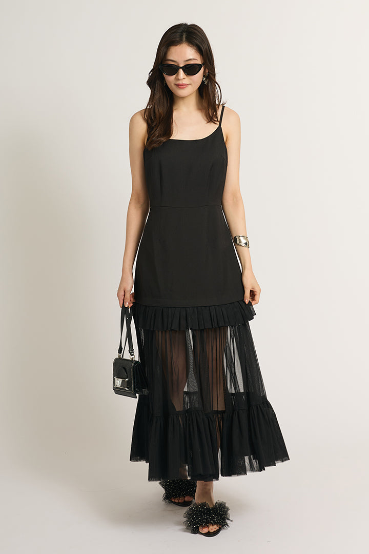 シアーフリルワンピース