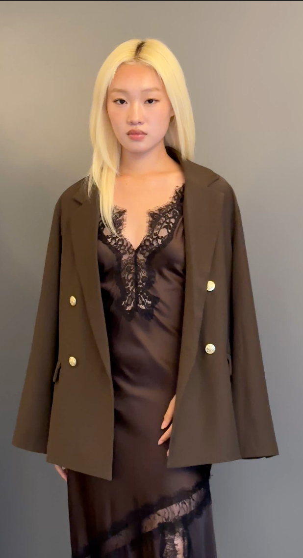 ゴールドダブルボタンテーラージャケット